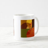 Schöne Abstrakte Kunstdrucke der Erde Kaffeetasse (VorderseiteRechts)