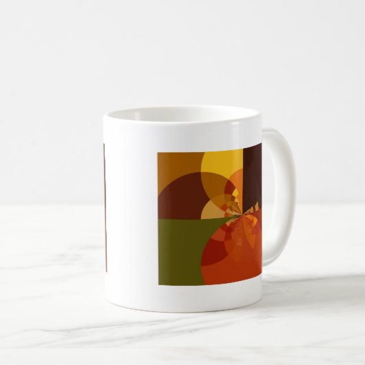 Schöne Abstrakte Kunstdrucke der Erde Kaffeetasse (VorderseiteRechts)