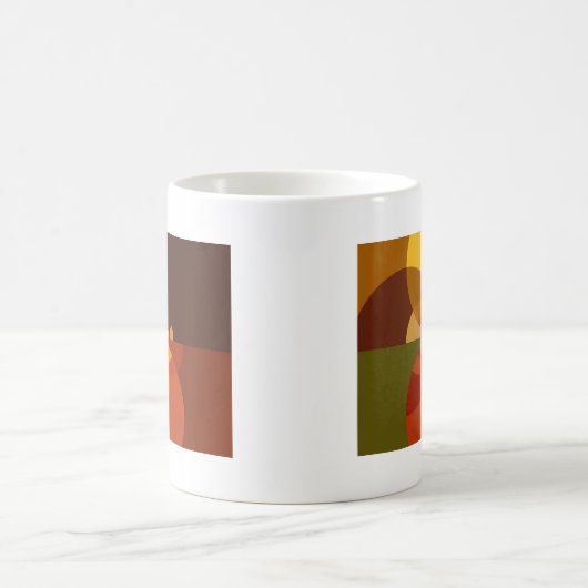 Schöne Abstrakte Kunstdrucke der Erde Kaffeetasse (Mittel)