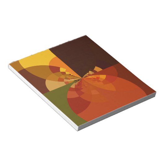 Schöne Abstrakte Kunstdrucke der Erde Notizblock (angewinkelt)