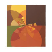 Schöne Abstrakte Kunstdrucke der Erde Notizblock (Vorderseite)