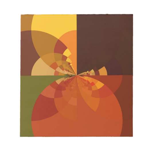 Schöne Abstrakte Kunstdrucke der Erde Notizblock (Vorderseite)