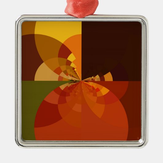 Schöne Abstrakte Kunstdrucke der Erde Ornament Aus Metall (Vorne)