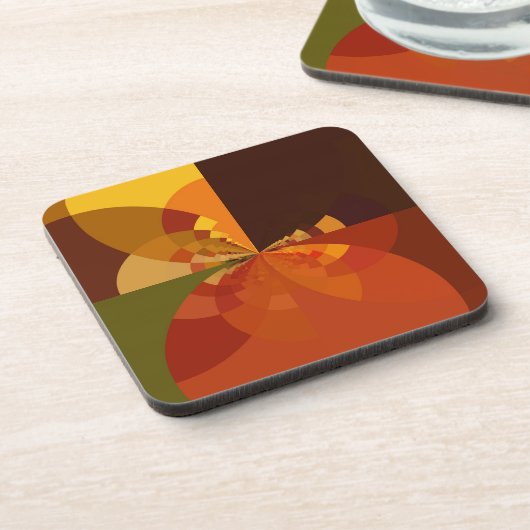 Schöne Abstrakte Kunstdrucke der Erde Untersetzer (Linke Seite)