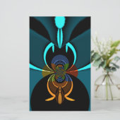 Schöne Abstrakte Kunstdruckerei in Kyōto Briefpapier (Stehend Vorderseite)