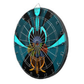 Schöne Abstrakte Kunstdruckerei in Kyōto Dartscheibe (Vorderseite rechts)