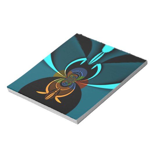 Schöne Abstrakte Kunstdruckerei in Kyōto Notizblock (Rotiert)