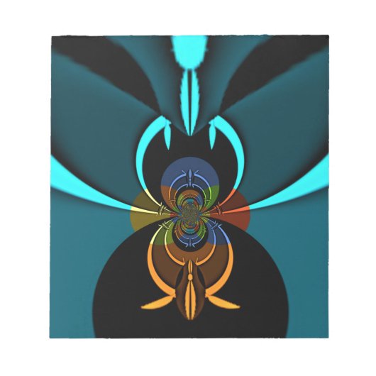 Schöne Abstrakte Kunstdruckerei in Kyōto Notizblock (Vorderseite)