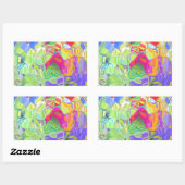 Schöne Abstrakte Kunstgalerie Al Porto Rechteckiger Aufkleber (Blatt)