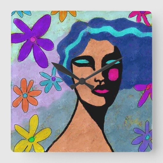 Schöne Abstrakte Kunstmauer Uhr (Vorderseite)