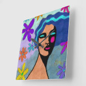 Schöne Abstrakte Kunstmauer Uhr (Winkel)