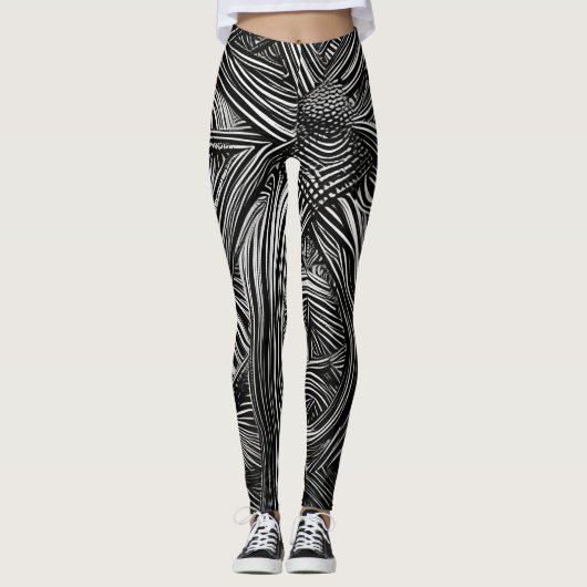 Schöne Abstrakte Leggings (Vorderseite)