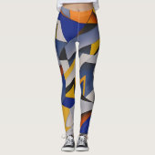 Schöne Abstrakte Leggings (Vorderseite)