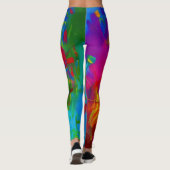 Schöne Abstrakte Leggings (Rückseite)
