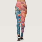 Schöne abstrakte Leggings (Rückseite)