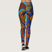 Schöne abstrakte Leggings (Rückseite)