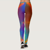 Schöne Abstrakte Leggings (Rückseite)