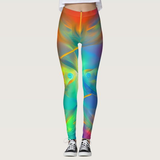 Schöne Abstrakte Leggings (Vorderseite)