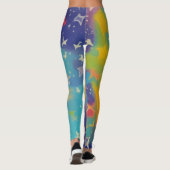 Schöne Abstrakte Leggings (Rückseite)
