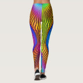 Schöne Abstrakte Leggings (Rückseite)