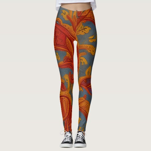 Schöne abstrakte Leggings (Vorderseite)