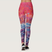 Schöne abstrakte Leggings (Rückseite)