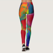 Schöne Abstrakte Leggings (Rückseite)