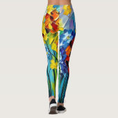 Schöne Abstrakte Leggings (Rückseite)