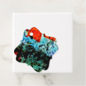 Schöne abstrakte Liebesmarken, normale Öko-Textur Geschenkanhänger (Beispiel)