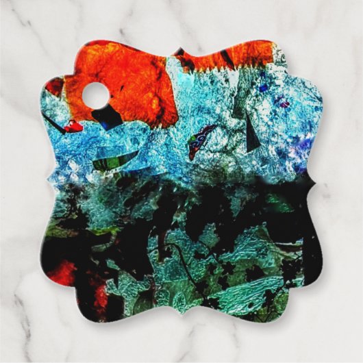 Schöne abstrakte Liebesmarken, normale Öko-Textur Geschenkanhänger (Vorderseite)