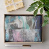 Schöne abstrakte Meerwassersalmonenpackung Seidenpapier (Geschenk)