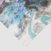 Schöne abstrakte Meerwassersalmonenpackung Seidenpapier (Ausschnitt)