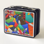 Schöne Abstrakte Metal Lunch Box (Rückseite)