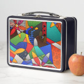 Schöne Abstrakte Metal Lunch Box (Beispiel)