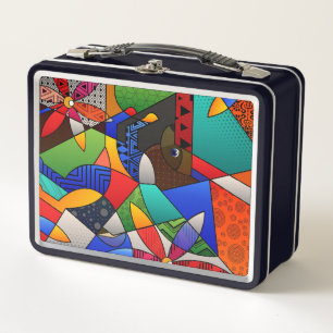 Schöne Abstrakte Metal Lunch Box