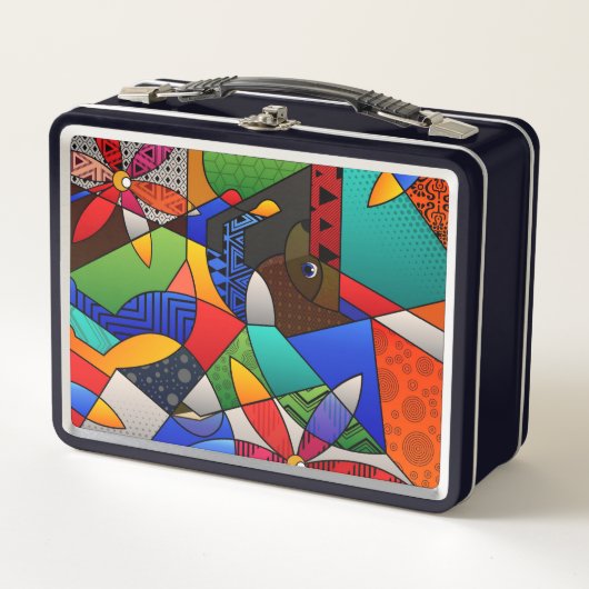 Schöne Abstrakte Metal Lunch Box (Vorderseite)