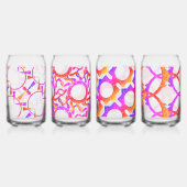 Schöne Abstrakte Muster Dosenglas (Hinten)