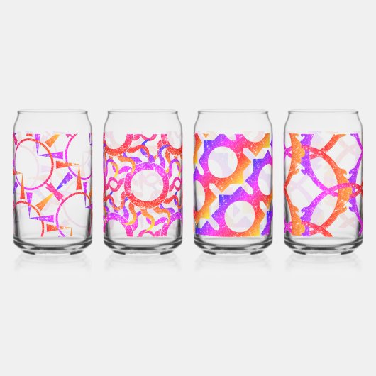 Schöne Abstrakte Muster Dosenglas (Links)