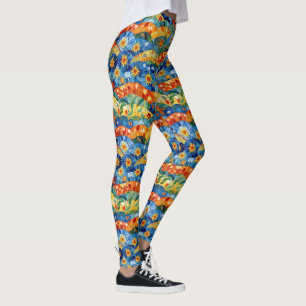 Schöne abstrakte nahtlose Musterdesign Leggings
