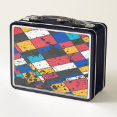Schöne Abstrakte Paint Splash Metal Lunch Box (Rückseite)