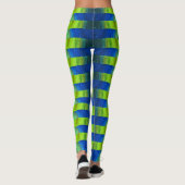 Schöne Abstrakte Peacock Alien Leggings (Rückseite)