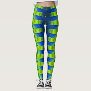 Schöne Abstrakte Peacock Alien Leggings