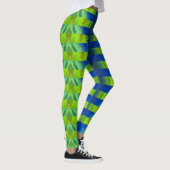 Schöne Abstrakte Peacock Alien Leggings (Rechts)