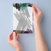 Schöne abstrakte Pinsel Farben Flyer (Handgriff)