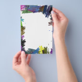 Schöne abstrakte Pinsel Farben Flyer (Handgriff)