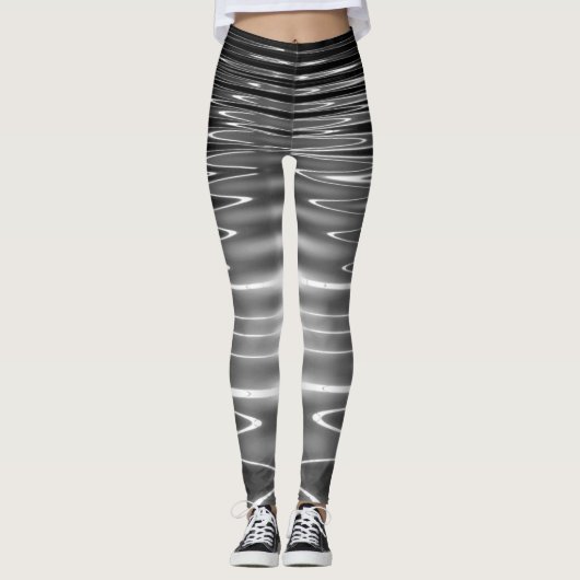 Schöne Abstrakte Reflektionen des Wassers Leggings (Vorderseite)