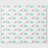 Schöne abstrakte rosa Blumen Geschenkpapier (Flach)