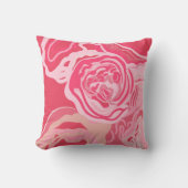 Schöne abstrakte Rose Kissen (Vorderseite)