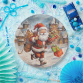 Schöne Abstrakte Running Weihnachtsgeschenke Pappteller (Party)