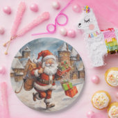 Schöne Abstrakte Running Weihnachtsgeschenke Pappteller (Party)